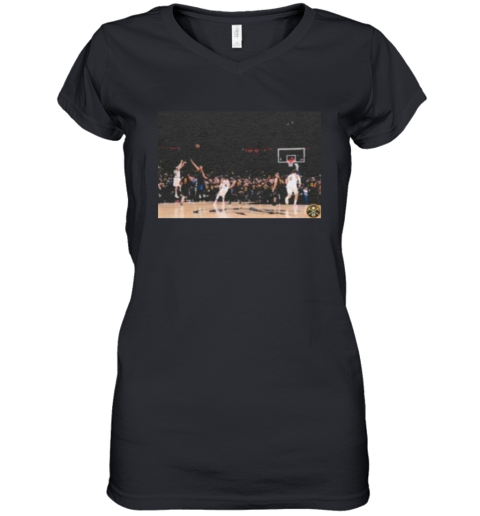 Denver Nuggets 32 Aaron Gordon Winning Shot Women039S V Neck T Shirt