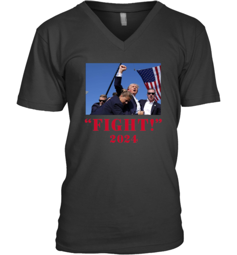Donald Trump Fist Pump V Neck T Shirt