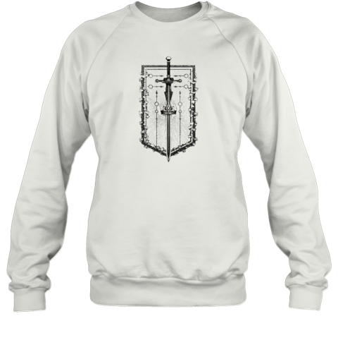 Even In Arcadia Damocles Crest Flag Sweatshirt