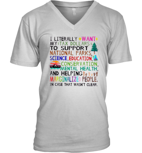 Activism Shirt Support National Parks Shirt Fund Education And Mental Health V Neck T Shirt
