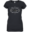 Better A Faggot Than A Fascist Women039S V Neck T Shirt