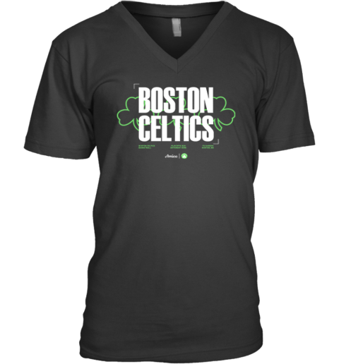 Boston Celtics Playoffs 2025 Different Here To Garden Boston Ma V Neck T Shirt