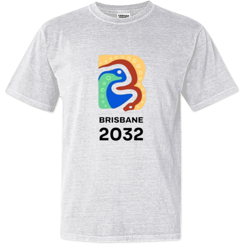 Brown Snake Bin Chicken Olympic Logo 2032 Dyed Heavyweight T Shirt