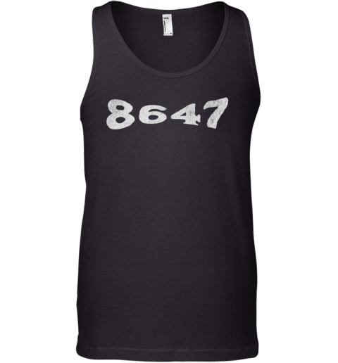 8647 Shirt Retro Subtle Anti Trump Tank Top