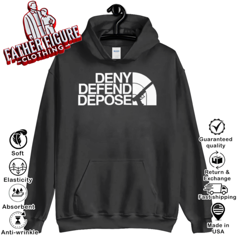 Deny Defend Depose Face Hoodie