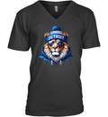 Cool Lions Detroit Football V Neck T Shirt