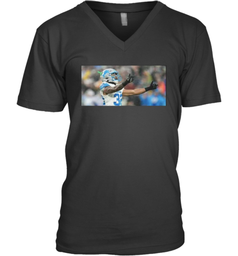 Branch Flipped Off Packers Fans V Neck T Shirt