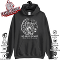 Brain Tumor Awareness Wear Gray In May Strong Warrior Cancer Hoodie