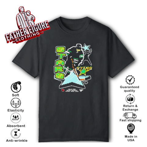 Dallas Stars Black Lamp Lighter Franklin Video Games T Shirt