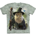 Cats Kittens Kitty Catdalf Frodo Lord of the Rings Gandalf Staff You Shall Not Pass Wizard Magic Cute Adult The Mountain T-Shirt S-3X