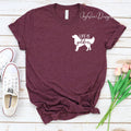 Life Is Golden Shirt, Golden Retriever Mom, Golden Retriever Tee, Dog Mom Shirt, Cute Dog Shirt, Gift For Dog Lover, Dog Shirt For Women