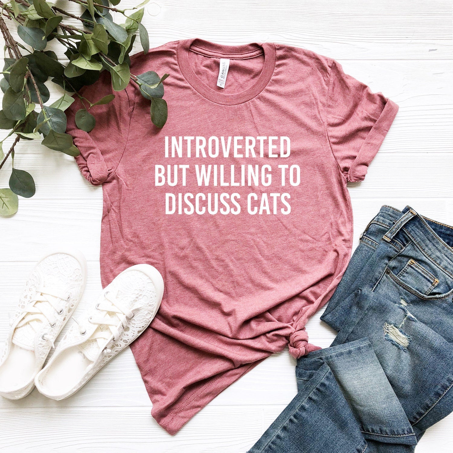 Introverted But Willing to Discuss Cats Shirt Introvert Gift Introvert Shirt Cat Shirt Kitty Kitten T Shirt Cat Lover