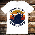 Pew Pew Madafakas Kitten Pet Cat Lover T Shirt Meme Gift
