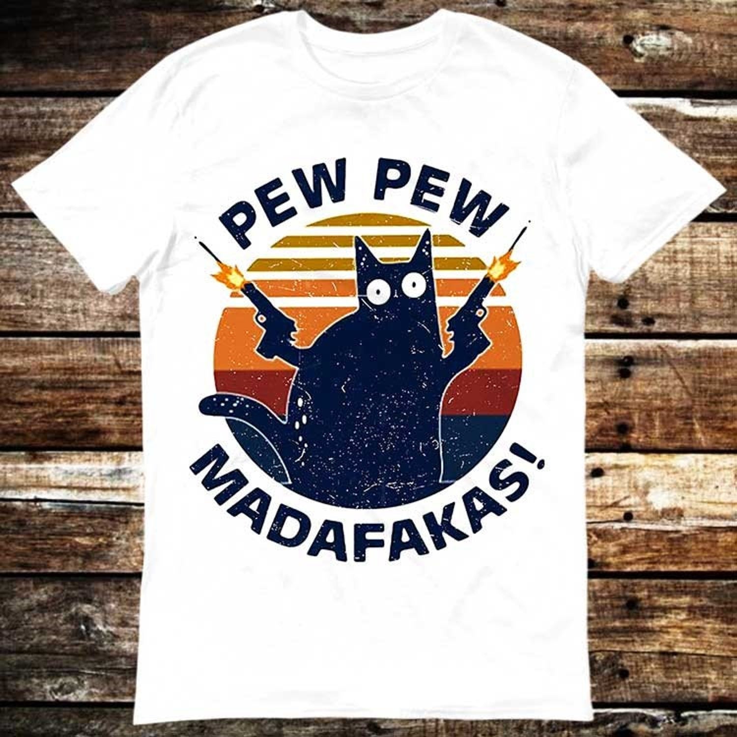 Pew Pew Madafakas Kitten Pet Cat Lover T Shirt Meme Gift