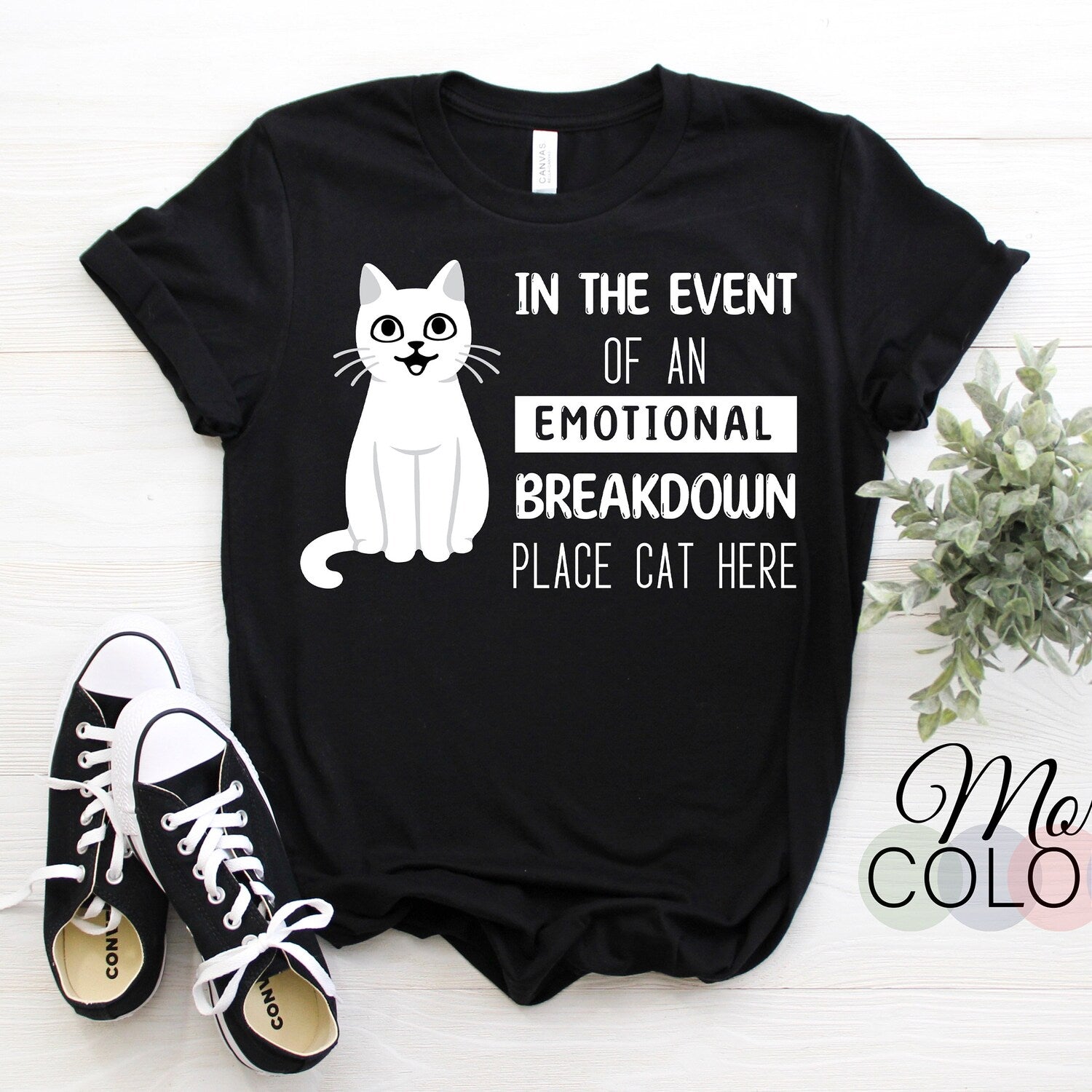 Emotional Breakdown Cat T-Shirt | Funny Cat Lover Gift | Kitten Owner Present