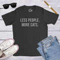 Less People More Cat T-shirt - Funny Cat Dad Shirt Gift for Cat Lovers