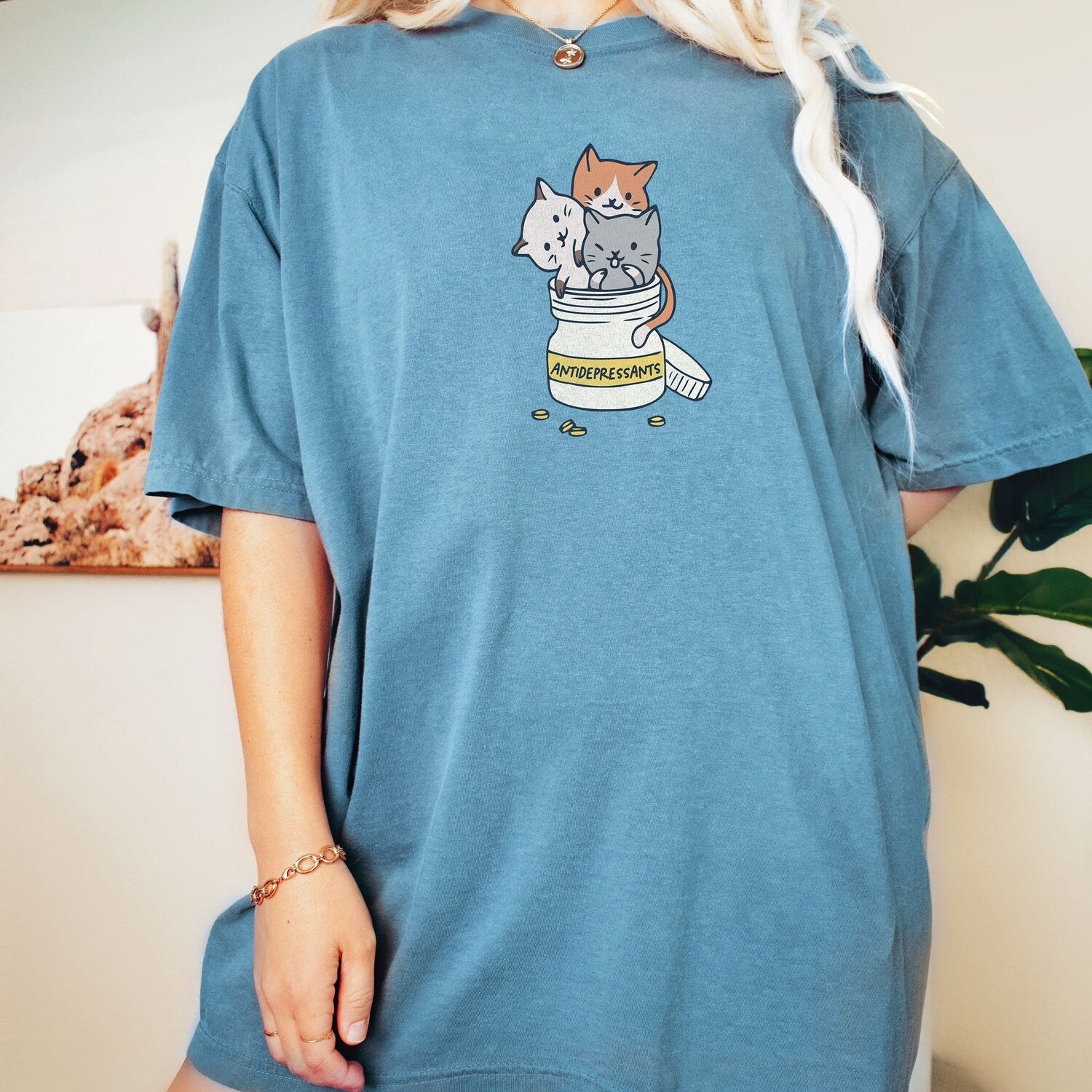 Cat Antidepressant Shirt Cat T Shirt for Her Gift for Cat Lover for Birthday Cat Mom Tshirt for Her Gift for Cat Owner for Christmas