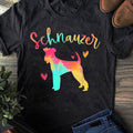 Schnauzer Mama Colorful Schnauzer Gifts Dog Mom T-Shirt - Giant Schnauzer Shirt - Schnauzer Shirt - Schnauzer Gift - Schnauzer Dog Lover