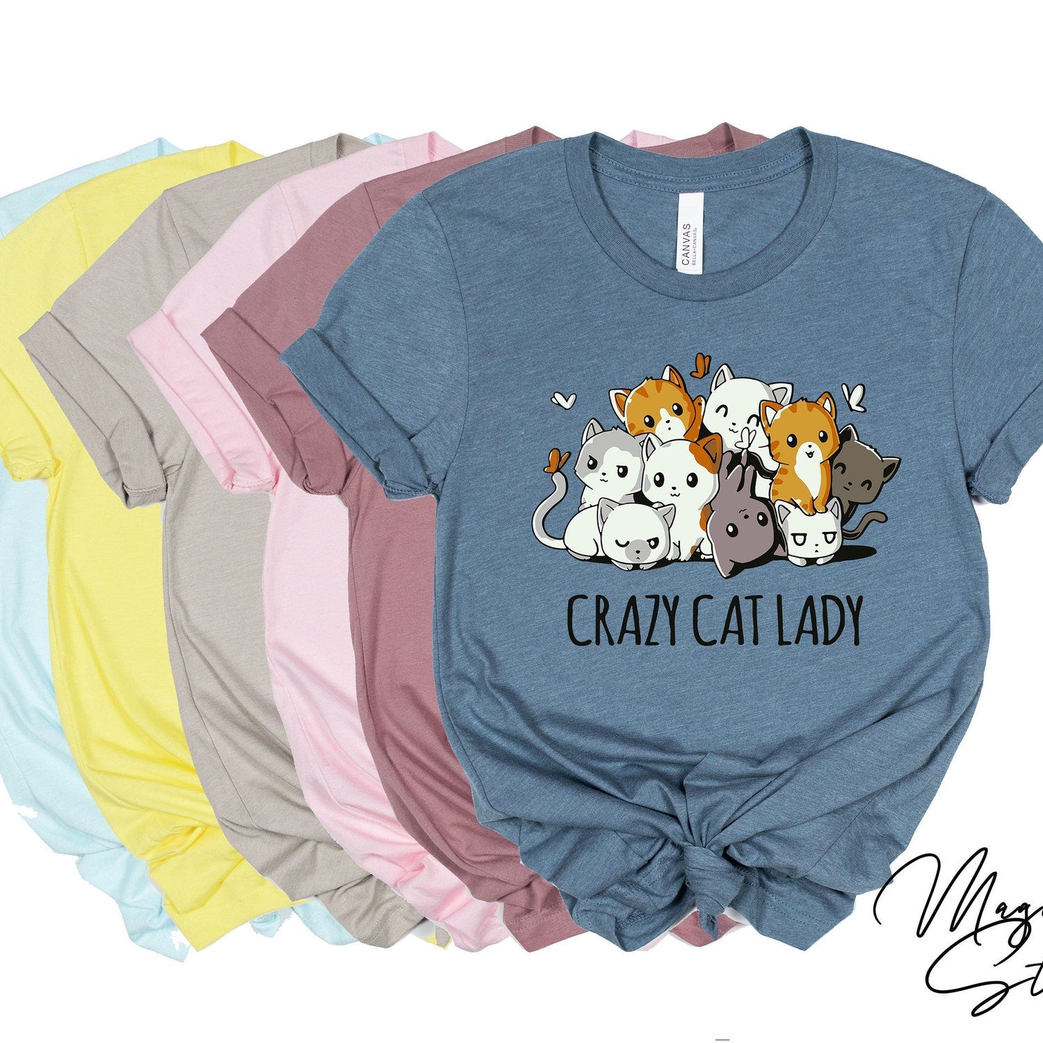 Crazy Cat Lady Shirt, Cat Lady T-Shirt, Cat T-shirt, Cat Lover T-shirt, Cat Mom Shirt, Cat Lover Shirt, Cat Love Shirt