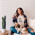 Dog Mom T-Shirt: Wine Lover Gift, Funny Dog Mama Shirt