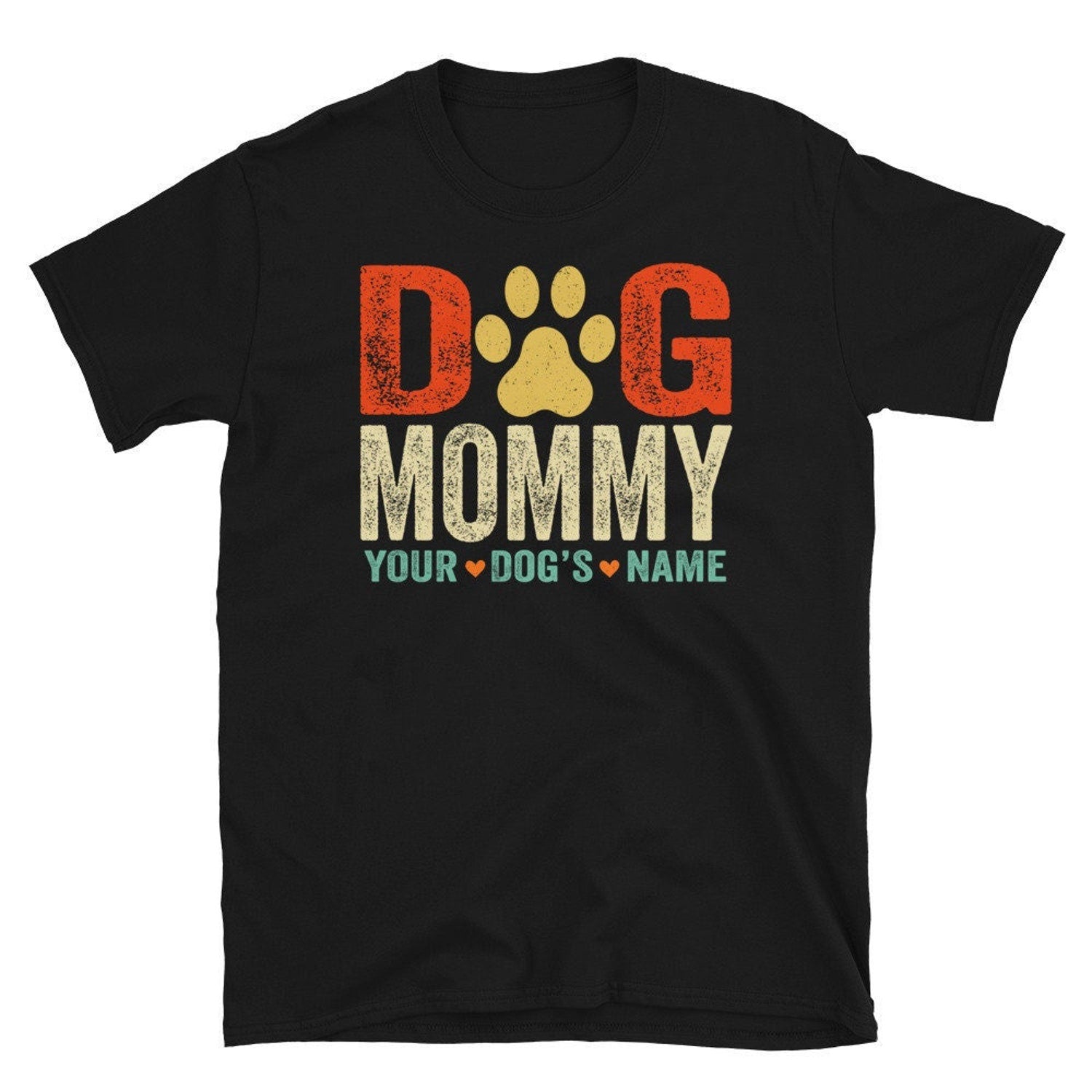 Dog Mommy Shirt Personalized, Dog Mom with Dog Names Gift Idea for Mom, Dog Mom Custom, Dog Mother Shirt with Pet Names
