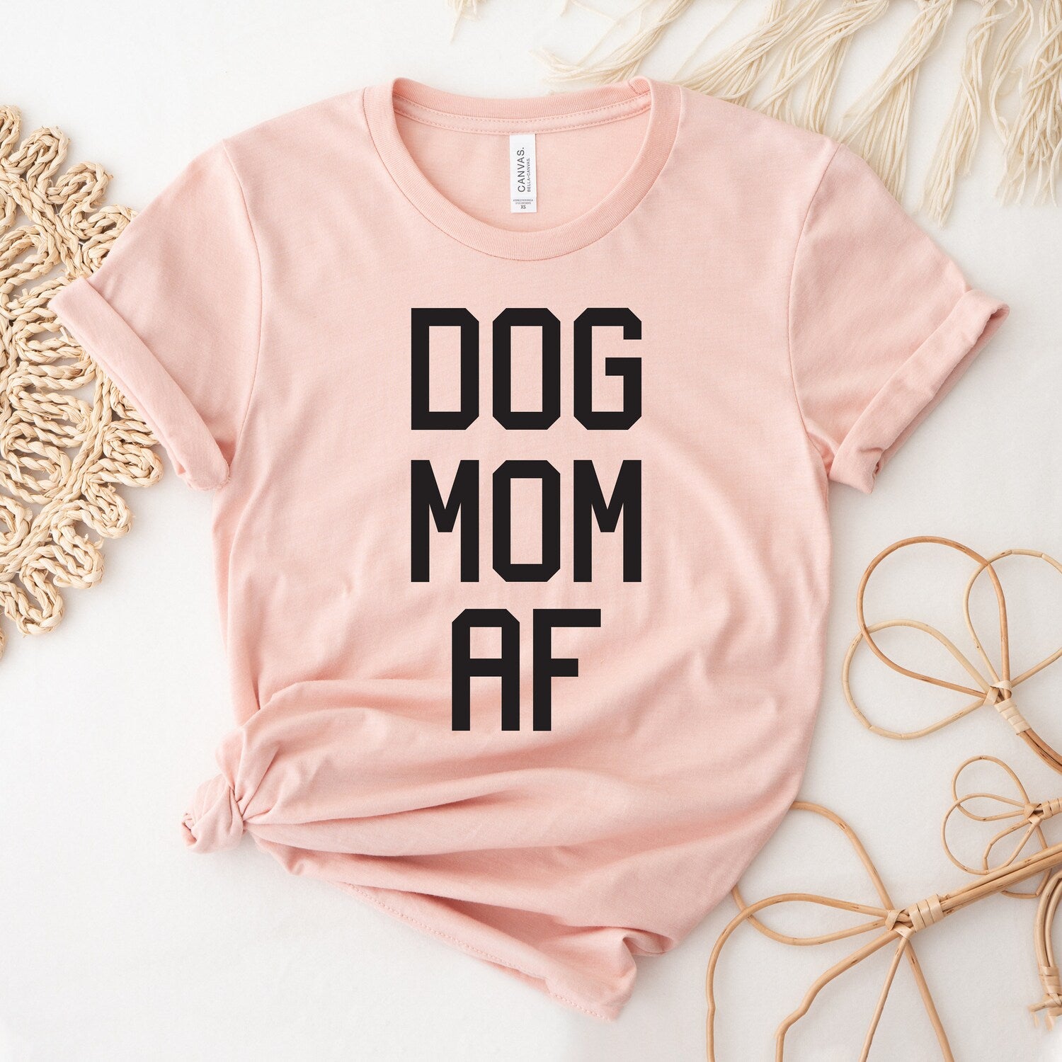 Dog Mom AF T-shirt, Dog Lover Shirt, Mothers Day Gift, Mom Birthday Shirts, Mama Top, Pet Owner Tee, Workout Gym, Dog Gift, Women's Tee