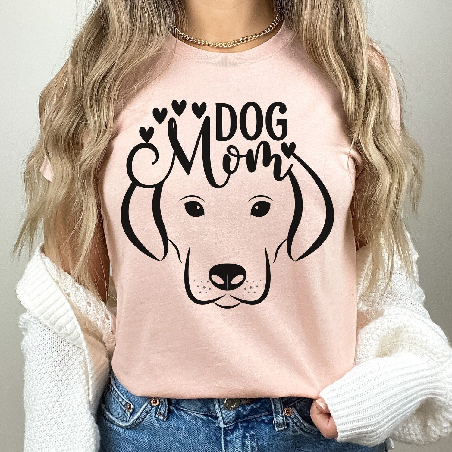Dog Mom T-Shirt - Dog Tee - Fur Parent Gift - Animal Shirt - Dog Mama - Tshirt with Dog- Dog Lover Tee - Pet Lover Shirt -I Love Dogs- S-3XL