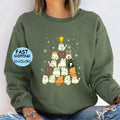Christmas Cats Tree Sweatshirt | Xmas Cat Lover Shirt | Funny Holiday Gift