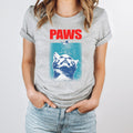 Funny Paws Cat and Mouse Shirt | Cat Lover Gift | Movie Mashup Parody T-Shirt | Mens Womens Ladies Graphic Tee Shirt