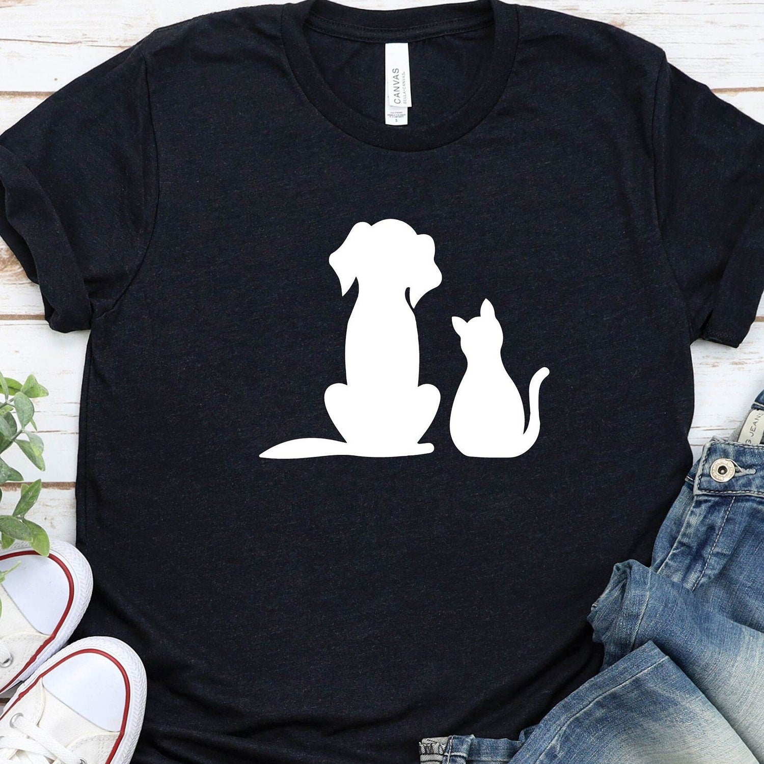 Funny Dog and Cat Shirt: Animal Lover Tee