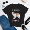 St. Bernard Mom Shirt for Women, Dog Mom T-Shirt, Saint Bernard Owner Gift, Dog to Mom Shirt, Dog Lover Gift for Her, St. Bernard Mama Tee