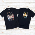 Cat Cowboy, Cowboy Cat Unisex T Shirt, Printed Two Sides, Cat  Lovers T Shirt For Men Women, For Youth And Toddler