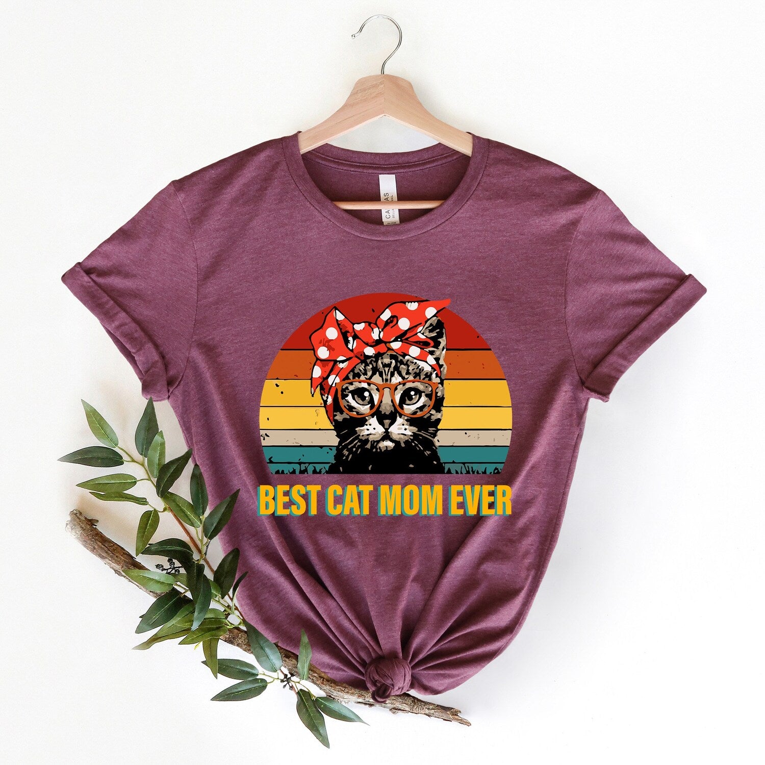 Best Cat Mom Ever Shirt - Funny Women's Valentine's Day & Cat Lover Gift