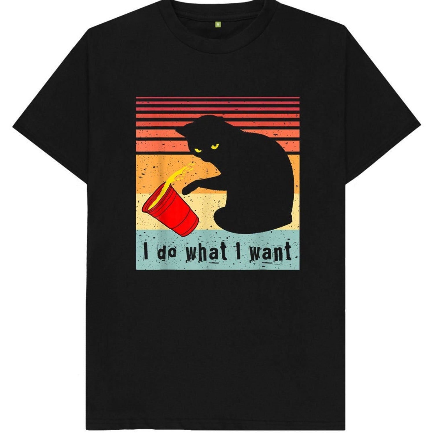 I Do What I Want Cat T-Shirt - Sarcastic Graphic Tee for Men, Women, Kids
