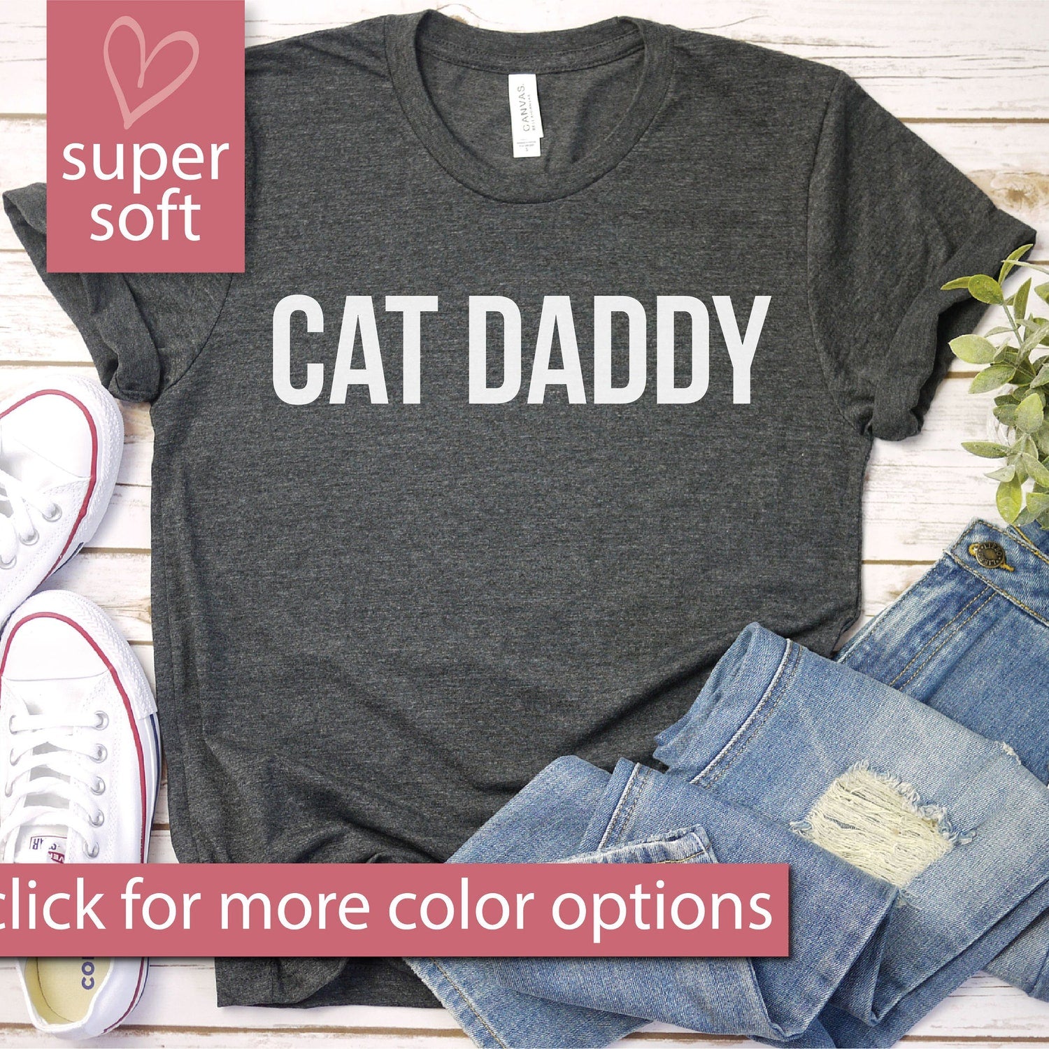 Cat Daddy T-Shirt - Funny Retro Cat Lover Gift for Father's Day