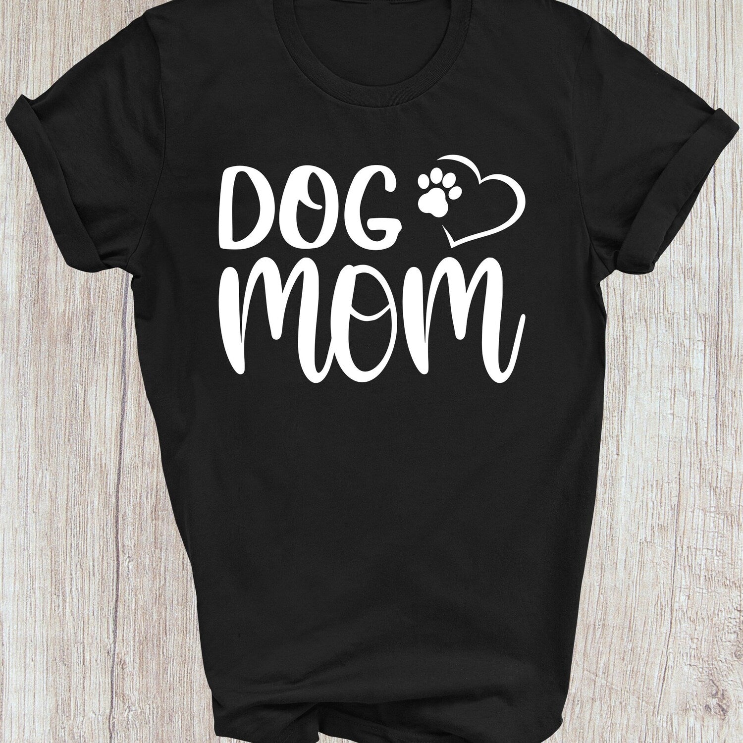 DOG MOM Shirt, Dog Paw Print T-shirt, Funny Tshirt Dog Mama Mum Pet Lover Shirt Dog Dad Lovers Animal Lovers Birthday Gift Xmas Tee Tops