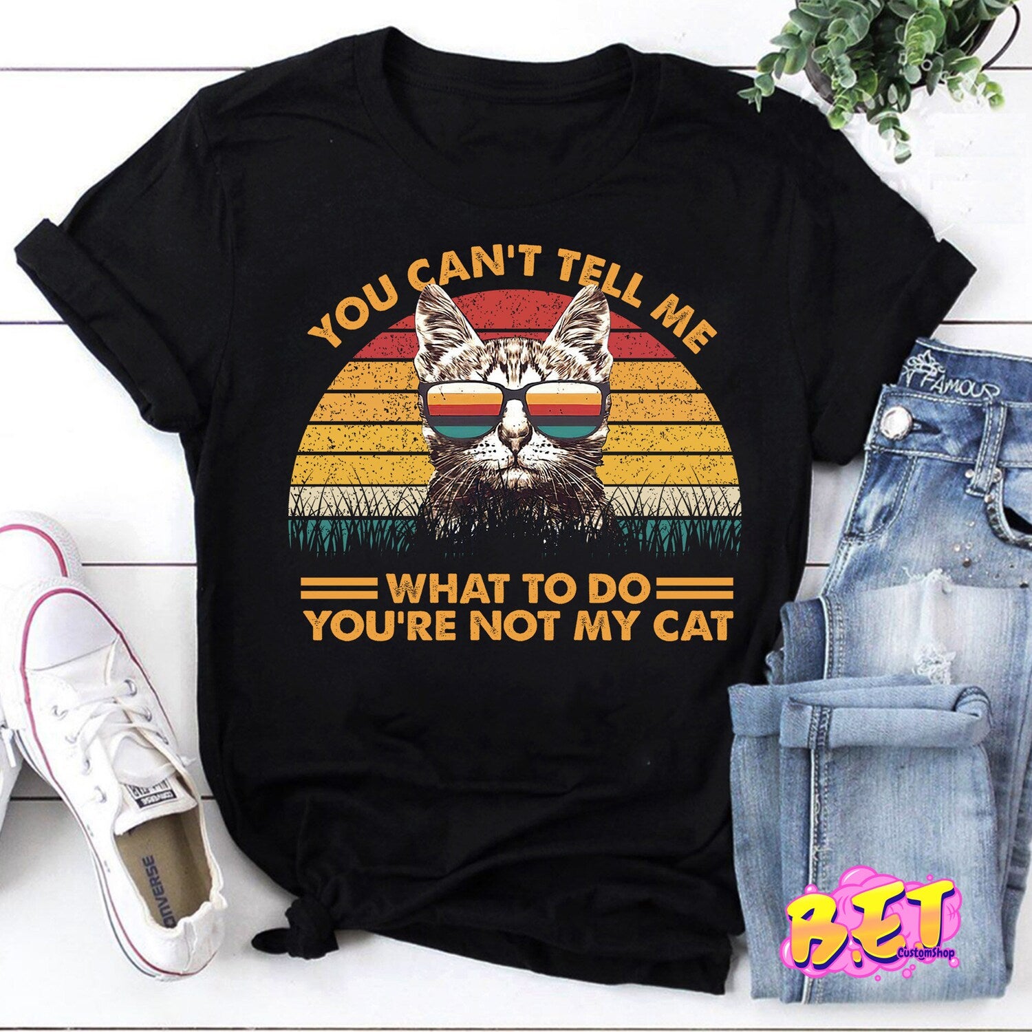 You Can Tell Me What To Do You're Not My Cat T-Shirt, Cat Shirt, Funny Cat Shirt, Cat Lover Gift