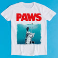 Paws Jaws Cat Fun Funshirt Funny Kitten Kitty Katze WeiÃe Hai Meme Funny Style Unisex Gamer Cult Movie Music Gift Tee T Shirt K930