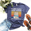Cats and Coffee Shirt: Funny Cat Lover Tee