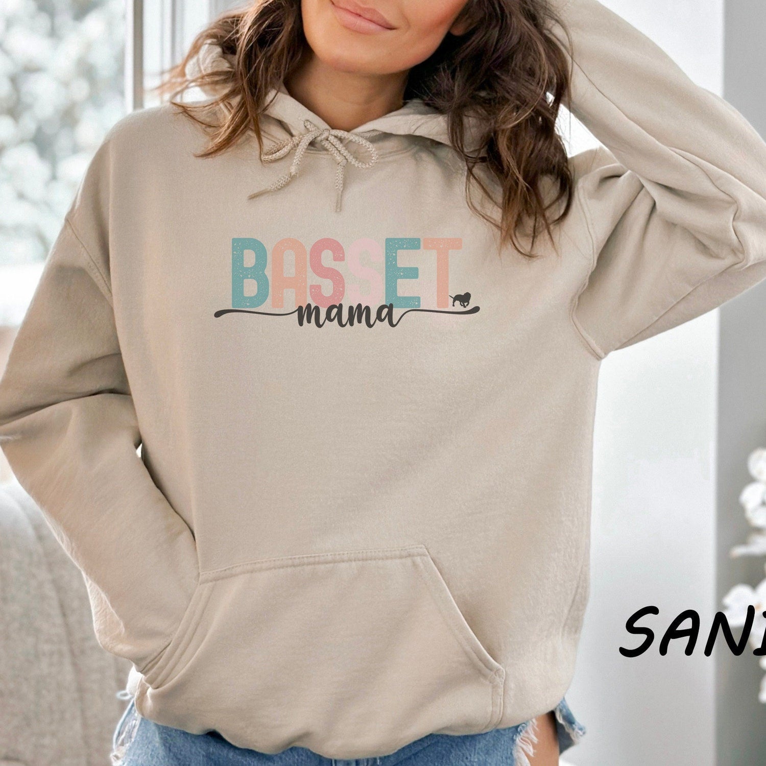 Dog Mom Hoodie Sweatshirt Dog Mama Dog Mom Gift Dog Mom T Shirt Dog Mom T-Shirt Dog Mom Tee Fur Mama Dog Lover Gift Dog Shirt Basset Hound