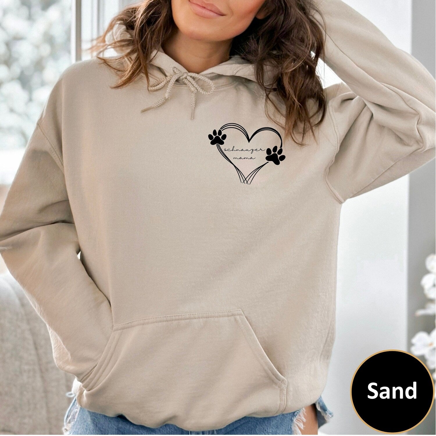 Dog Mom Hoodie Sweatshirt Dog Mama Dog Mom Gift Dog Mom T Shirt Dog Mom T-Shirt Dog Mom Tee Fur Mama Dog Lover Gift Dog Shirt Schnauzer Gift