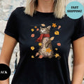 Autumn Fall Cat Shirt - Funny Thanksgiving Cat Lover Tee