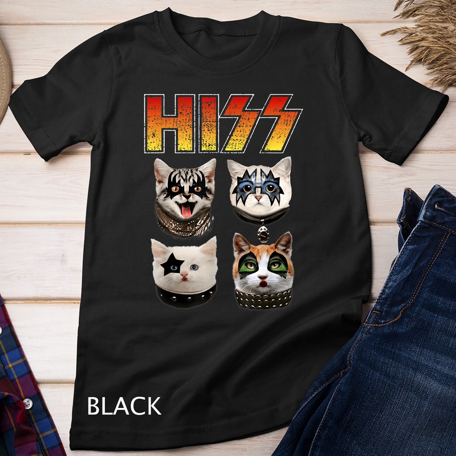 Funny Hissing Cat Lover Shirt | Cool Cat Pet Graphic Tee | Meow Humor
