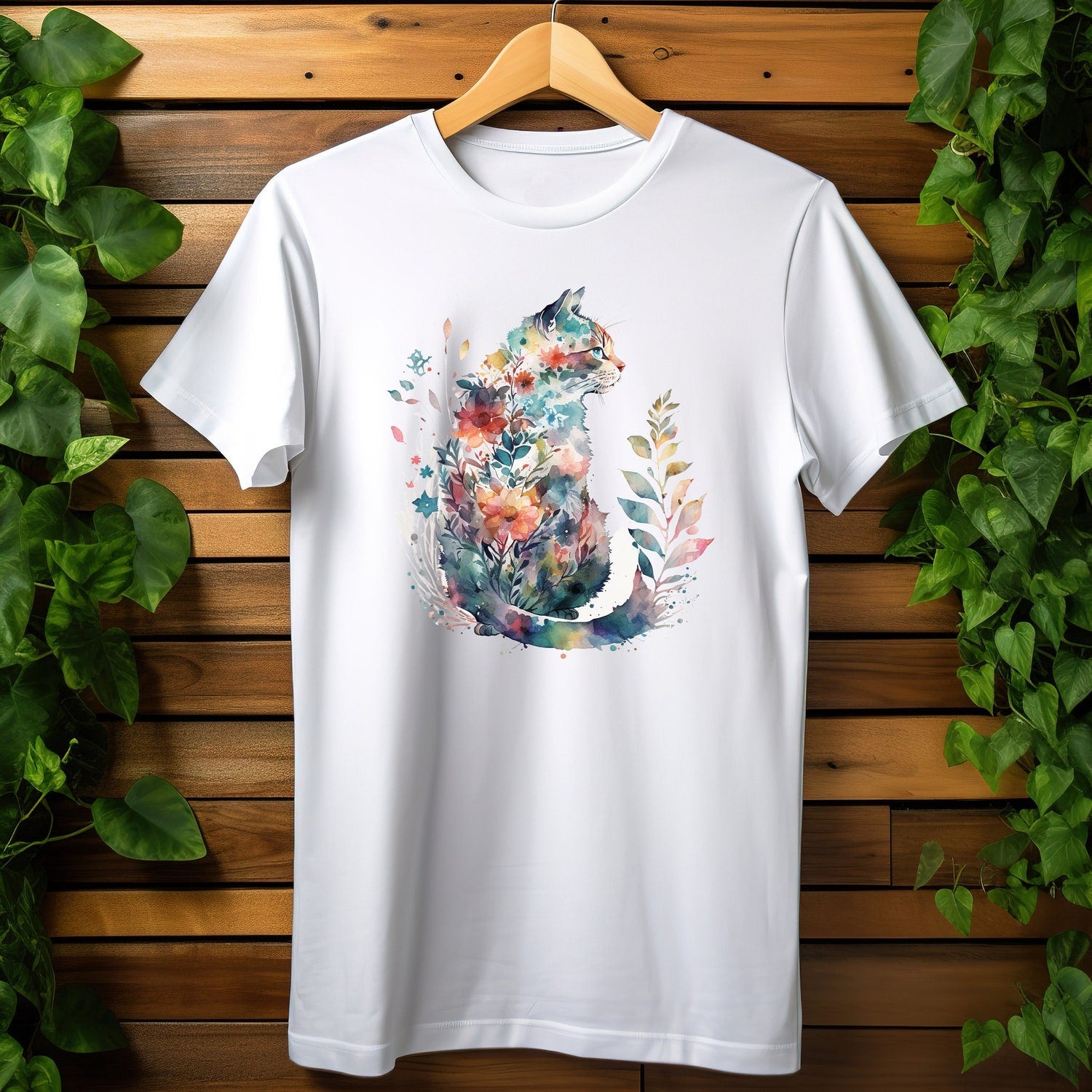 Floral Cat Mom Shirt - Purrfect Animal Lover Tee, Gift for Mom & Dad