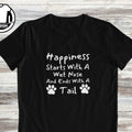 Dogs owner t-shirt, cute dog gift shirt, funny dog shirt, dog mom tshirt, dog lover shirt, puppy happines, pet owner shirt, custom print