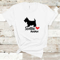 Scottie Mama T-shirt- Scottie Dog Mom T-shirt - Scottish Terrier Dog Mom T-shirt -Unisex Adult T-shirt - Dog Parent T-shirt