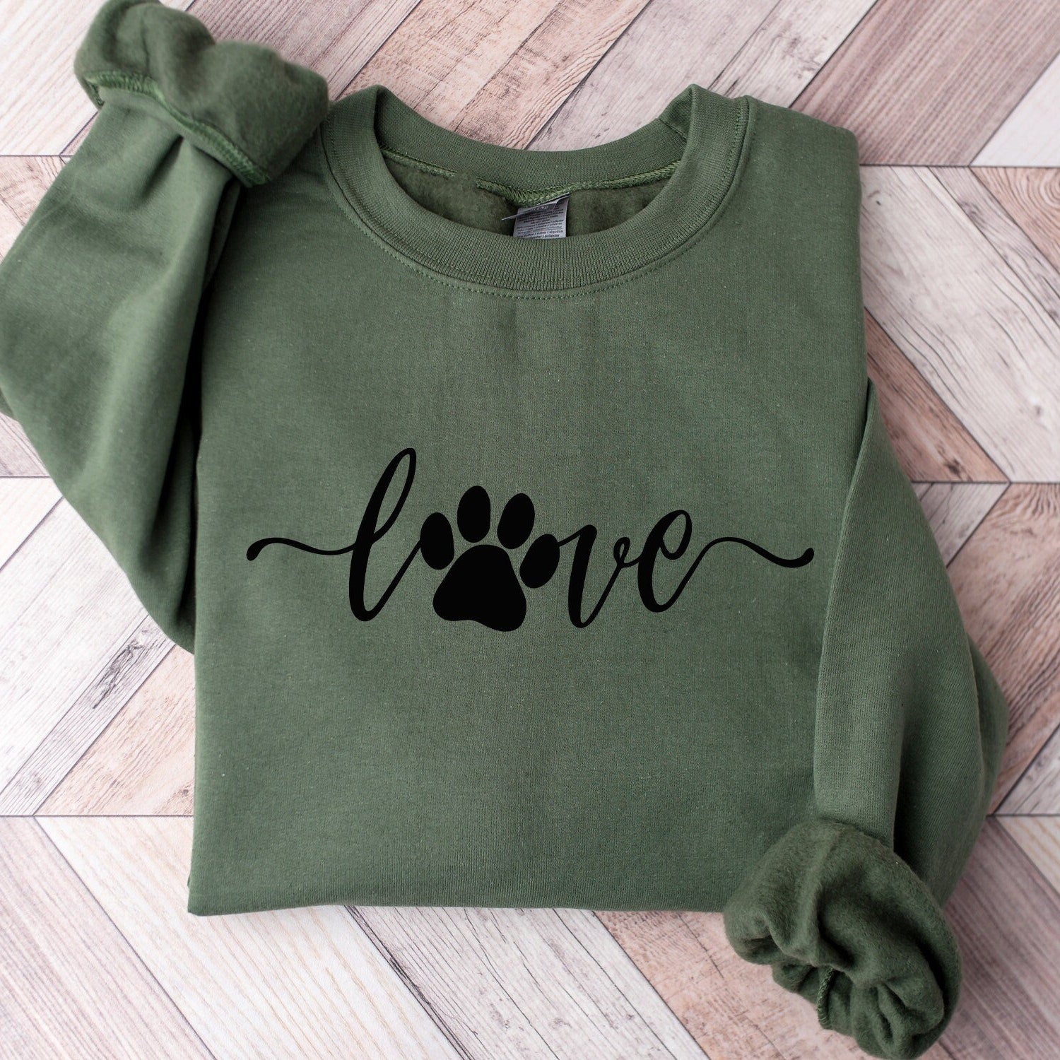 Dog Lover Sweatshirt, Love Paw Shirt, Dog Lover Shirt, Valentineâs Day Shirt, Valentineâs Day Gift