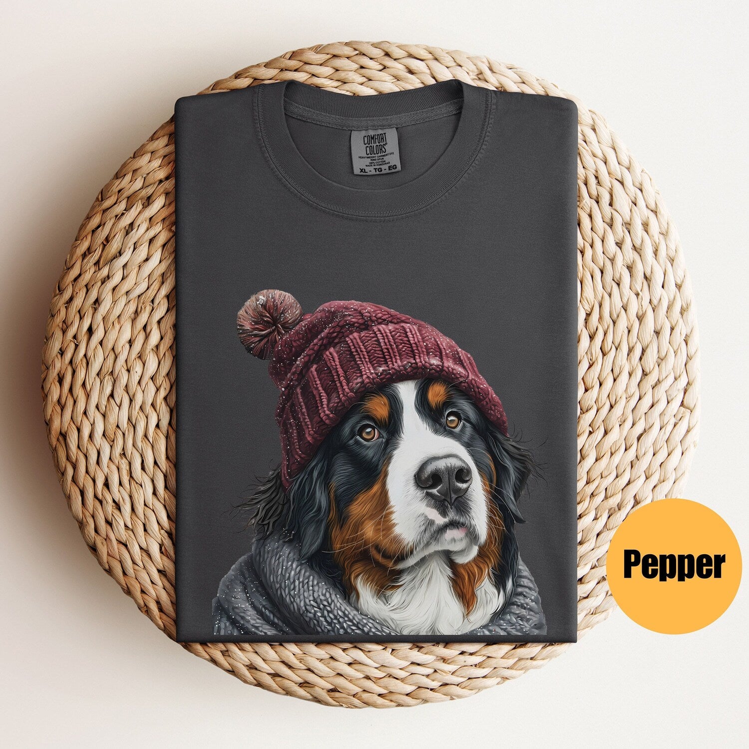 Bernese Mountain Dog Shirt | Bernese Lover Gift | Dog Lover Tshirt | Cute Mountain Dog Mom T-Shirt | Fitted Cotton Shirt | Berner Shirt