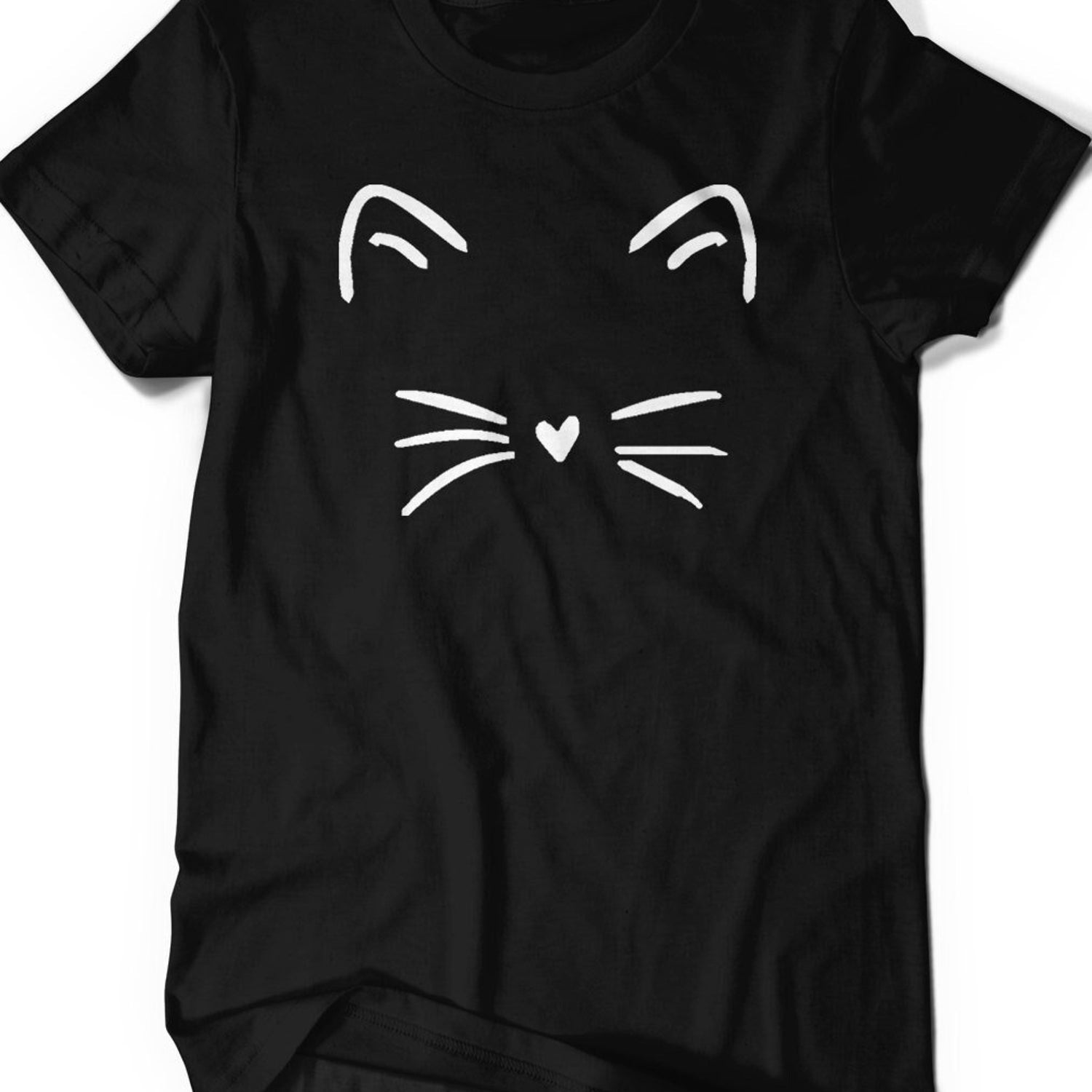 Cat Shirt Gifts for Her Kitty Tshirt Kitten T Shirt Tee Mens Womens Ladies Funny Women Cats  T-shirt Whiskers Face Girls Mothers Day Meow