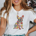 Cute French Bulldog Floral Shirt | Frenchie TShirt | Frenchie Mom T-Shirt | Gift For Dog Lover | Dog Mom Gift | Gift For Bulldog Lover